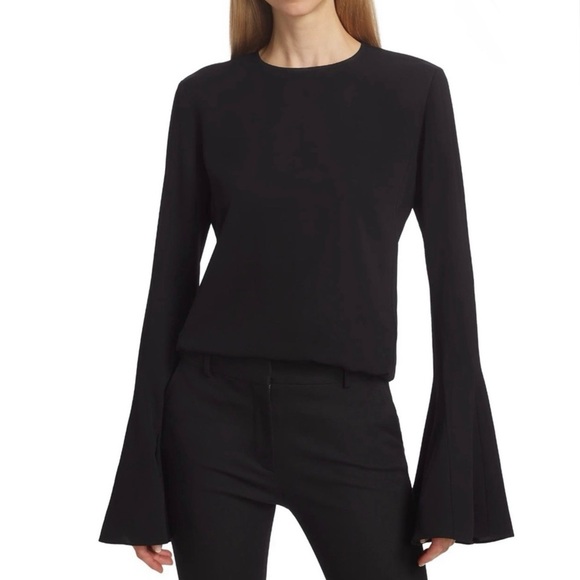 Frame Denim Tops - NEW FRAME BLACK LONG SLEEVE TOP